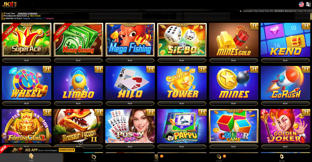 Judiking88 Casino interface